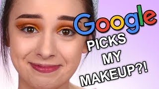 GOOGLE PICKS MY MAKEUP CHALLENGE [upl. by Ayalahs]