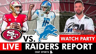 49ers vs Lions Live Stream NFL Playoffs NFC Championship FREE FOX Watch Party  Raiders Report [upl. by Arv497]