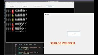 C Show log console in winform use Serilog Library  Laptrinhvbnet [upl. by Annet]