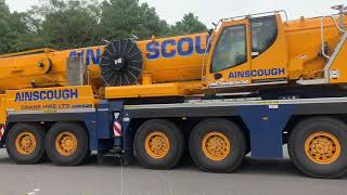 Crouch recovery volvo FMX 8x4 pulling an Ainscough crane [upl. by Retrak604]