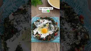 Ispanaklı kiş tarifim o kadar güzel ki her yiyen çok beğenir❤️ ıspanaklı kiş recipe food [upl. by Llertak]