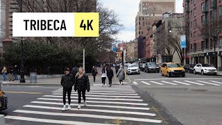 NYC Tribeca 🇺🇸 New York City walk 4K March 2023 [upl. by Gnehc]