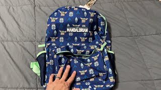 Disney Star Wars Mandalorian Baby Yoda 16 Inch Backpack [upl. by Eneli841]