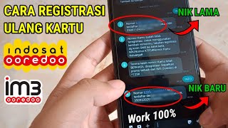 Cara Registrasi Ulang Kartu Indosat Dengan Nik Baru [upl. by Ebony]