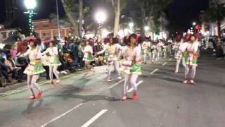 St Georges Original Dancerettes At Santa Parade Hamilton Bermuda November 27 2011 [upl. by Jerrine]