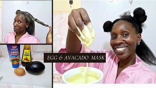 Avacado and Egg Hair Mask Extreme Deep Conditioning Protein Treatment 👌🏾 [upl. by Myers]