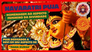 2ª dia de Navaratri Puja  dedicados a Devi em seu aspecto de “Maha Durgaquot [upl. by Asilrahc]