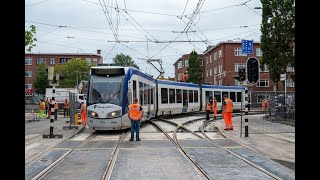 HTM testrijden op het Lorentzplein [upl. by Irakuy]