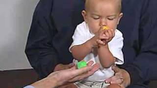 PediatricNeuro Exam 6 month Motor  Hand [upl. by Champ]