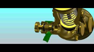 Bewegungssimulation eines KFRVentils Entleerung von Schlösser Armaturen [upl. by Maitund423]