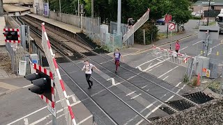 Shocking Misuse at Feltham Level Crossing London [upl. by Aztinaj]