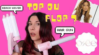 Je teste OSEE BEAUTE de CAROLINE RECEVEUR  HAIR GUN amp WAVER  TOP ou FLOP   Cécile amp Léa [upl. by Einnig213]