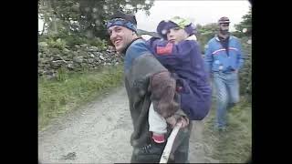 Climbing Croagh Patrick on Reek Sunday Co Mayo Ireland 1993 [upl. by Stanley]