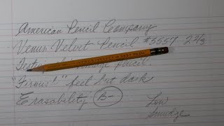 Vintage Venus Velvet 2 23 Pencil Review [upl. by Dysart]