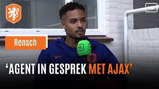 Devyne Rensch over zijn toekomst bij Ajax Jong Oranje en het Nederlands elftal [upl. by Assirolc85]