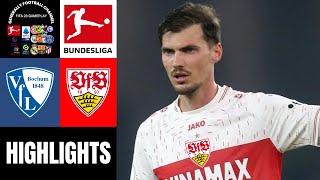 VFL Bochum vs VFB Stuttgart 18Spieltag Bundesliga Highlights [upl. by Cullie]