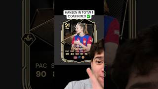 Hansen in TOTW 1 confirmed 😭 EAFC25 FC25 EAFC [upl. by Myriam]