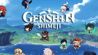 Genshin Impact Shimeji mascot desktop pet for Android Mobile [upl. by Elicec]