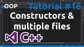 C Tutorial 16  Constructors in classes and code in multiple files [upl. by Spector174]