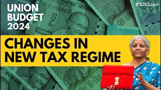 Budget Income Tax Slab Changes In New Tax Regime Announced  Union Budget 2024 [upl. by Rexer]