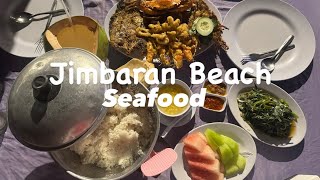 Balinese seafood at Jimbaran Beach  Balinese food in Bali [upl. by Georgette]