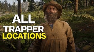 Red Dead 2 All Trapper Locations [upl. by Amuwkuhc316]