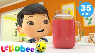 How to Eat Healthy Fruit amp Vegetable Smoothies  Kids Learning Videos  Nursery Rhyme [upl. by Atiniuq525]