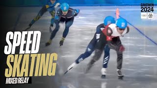 RELIVE  Speed Skating Mixed Relay  Gangwon2024 [upl. by Ivad636]