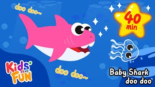 🎵Baby Shark  doo doo   More Nursery Rhymes  40 min Kids Songs  Kids Fun Style [upl. by Stanwood713]