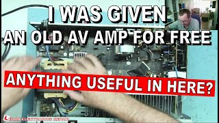 I was given an old AV AMP for free Are there any useful components to SALVAGE [upl. by Milissent]