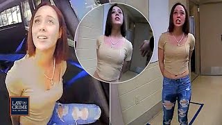 Bodycam Exotic Dancer Tries to Seduce Cop Throws ‘Drunk’ Tantrum and Pees Herself in Squad Car [upl. by Enelyam]