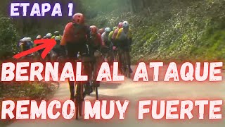 RESUMEN ETAPA 1 PARIS NIZA 2024BERNAL ATACA Y REMCO MUY FUERTE ROGLIC RESPONDE [upl. by Annenn]