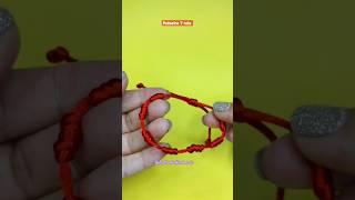 A forma mais fácil de fazer a pulseira 7 nós da Kabbalah 🌟 pulseiras kabbalah macrame [upl. by Eeryk]