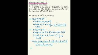 Exercițiul 12  pag 16  Matematică 8 partea I Ed Paralela 45 [upl. by Ferree273]