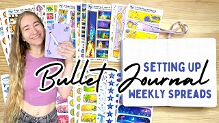 Setup My Weekly Spreads With Me  Bullet Journal Livestream [upl. by Tisbe]