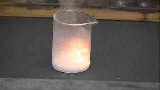 Sodium metal reacting with concentrated hydrochloric acid [upl. by Hubsher]