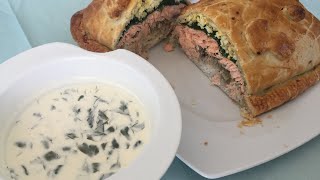 Recette du koulibiac de saumon au Thermomixthermofansylvieconseillere8988 [upl. by Eden]