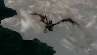 Hellkite Dragon flight at the Undead Burg [upl. by Entruoc]