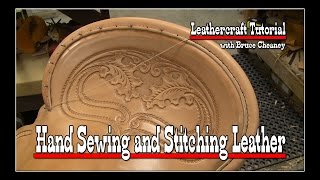 Leatherworking ✔ Hand Sewing Leather  Saddlemakers Secrets [upl. by Dietz]