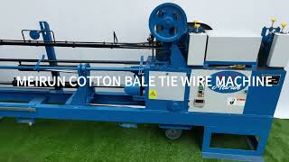 Galvanized Wire single Double Loop Tie Wire Machine For quick link cotton bale baling tying tie wire [upl. by Notyalc]