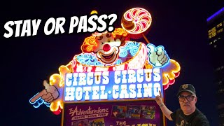 Explore Circus Circus Adventuredome Midway and Room Tour [upl. by Ilojna]