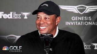 Tiger Woods speaks on Riviera PGA Tour before Genesis Invitational FULL PRESSER  Golf Channel [upl. by Ylrae]