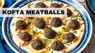 Kofta Meatballs Recipe  Baked Meatballs Over Hummus [upl. by Janus262]