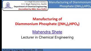 Manufacturing of Ammonium Phosphate MAP amp DAP [upl. by Banebrudge133]