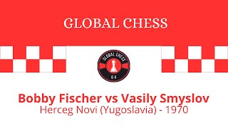 Bobby Fischer vs Vasily Smyslov Herceg Novi Yugoslavia  1970 [upl. by Adnarrim]