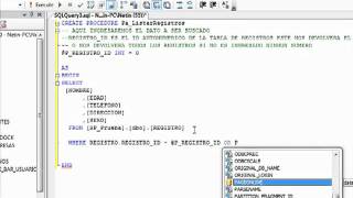 Procedimiento almacenado mostrar datos en tabla [upl. by Arrio]