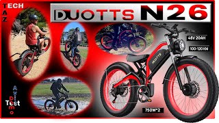 DUOTTS N26 Fatbike 26quot Bimoteur 1500W 130NM  Avis Test Démo  TRUC de DINGUE [upl. by Deina]