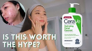 CERAVE HYDRATING FACIAL CLEANSER Review  Maganda ba sa acne prone skin 🤔 [upl. by Ettelliw]