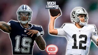 ✭ Cowboys vs Raiders Preseason game 2 live watch along  Voch Lombardi Live [upl. by Bahner]