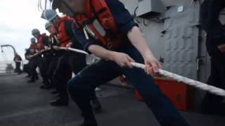 ReplenishmentatSea with USS Stethem DDG 63 [upl. by Aronoh601]